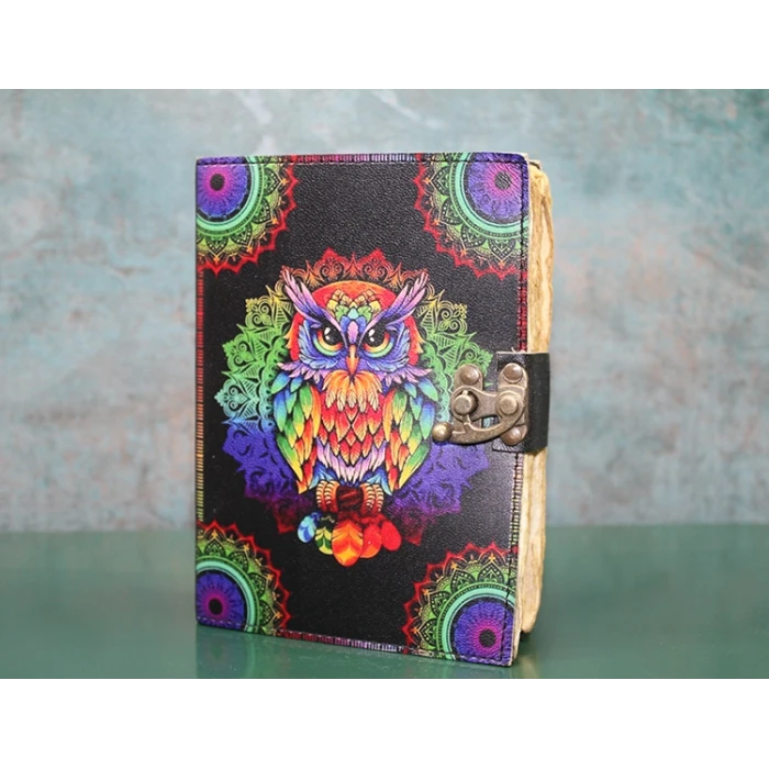 ieg™ Baykuşlu Deri Defter Model 2