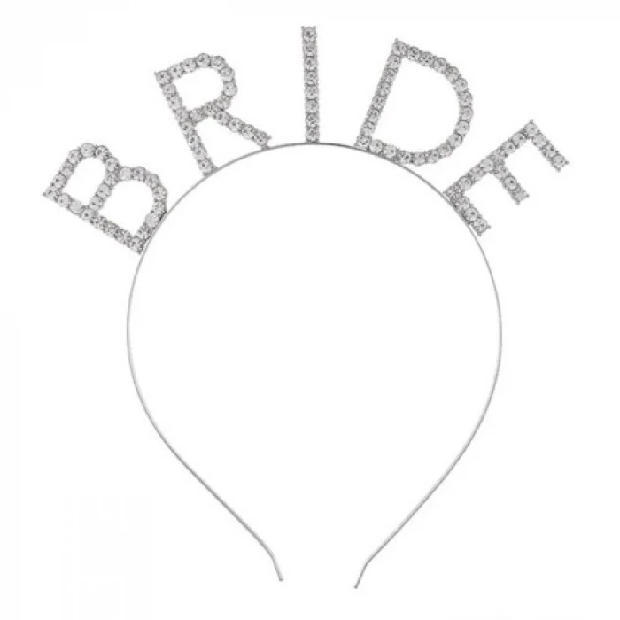 ieg™ Bekarlığa Veda Kristal Taşlı Gümüş Bride Tacı