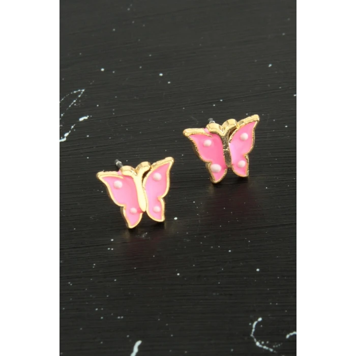 ieg™ Benekli Kelebek Mineli Minik Küpe