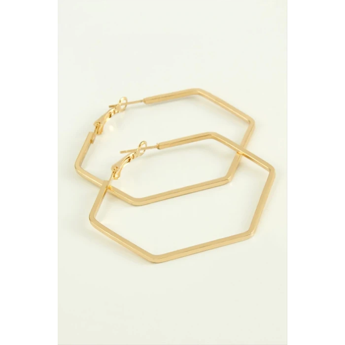 ieg™ Beşgen Halka Küpe 4 cm