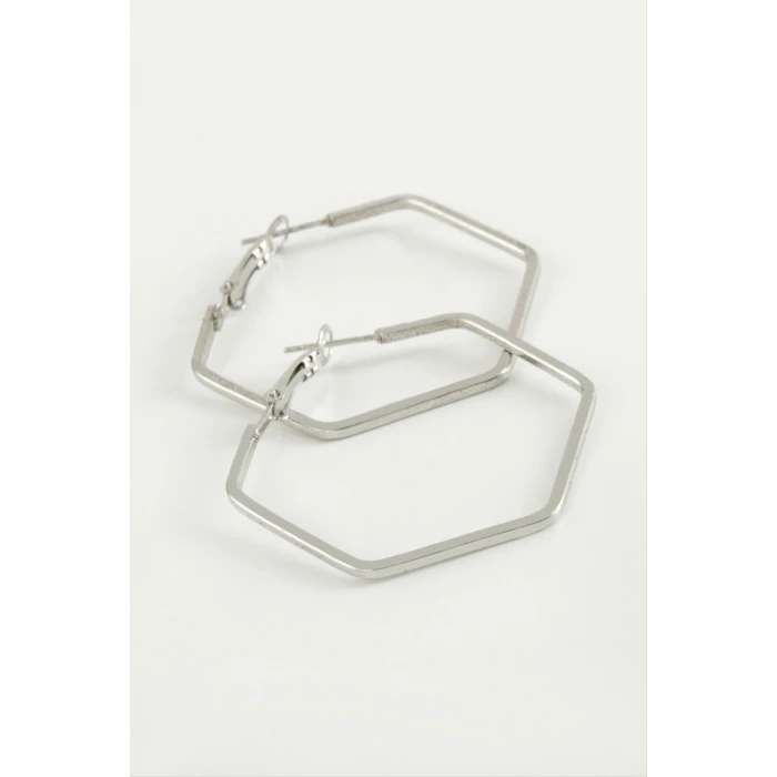 ieg™ Beşgen Halka Küpe 4 cm