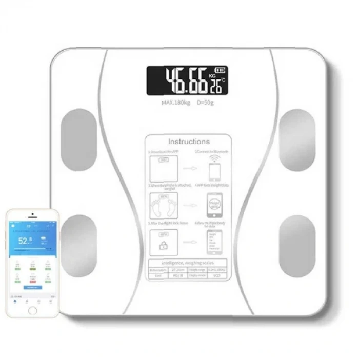 ieg™ Beyaz Renk Bluetooth Özellikli Akıllı Tartı