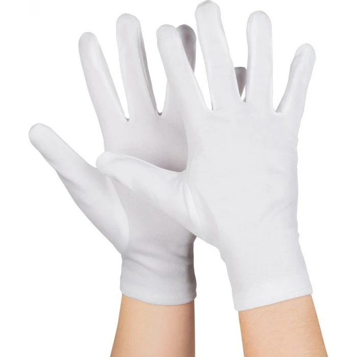 ieg™ Beyaz Renk Çocuk Boy Likralı Pandomim Eldiveni