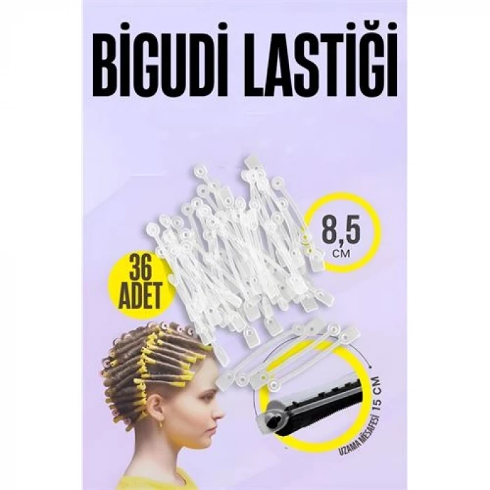 retroieg™ Bigudi Lastiği Perma Lastikleri 36 ADET