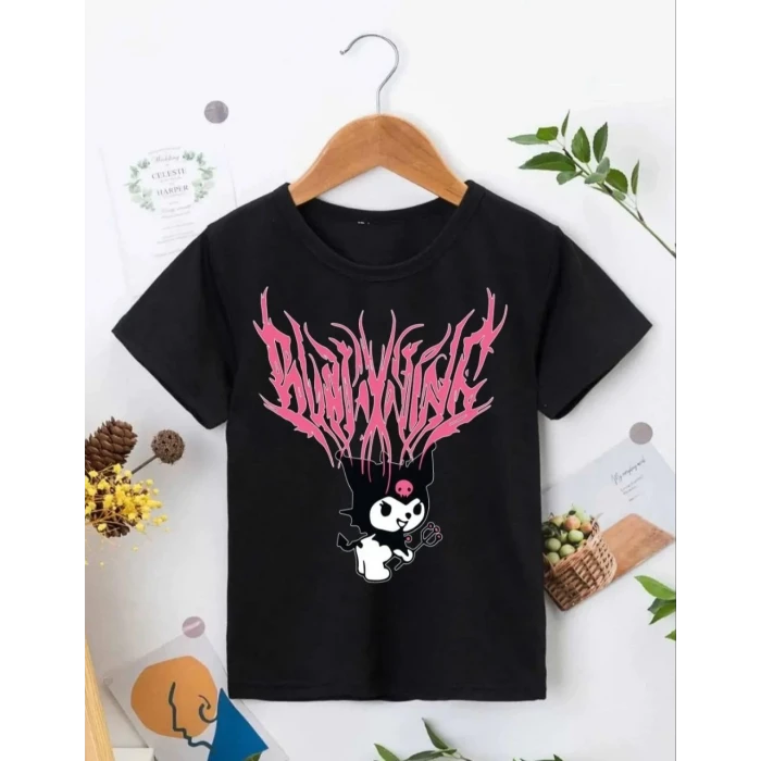 ieg™        Bisiklet Yaka Baskılı T-Shirt - Siyah -