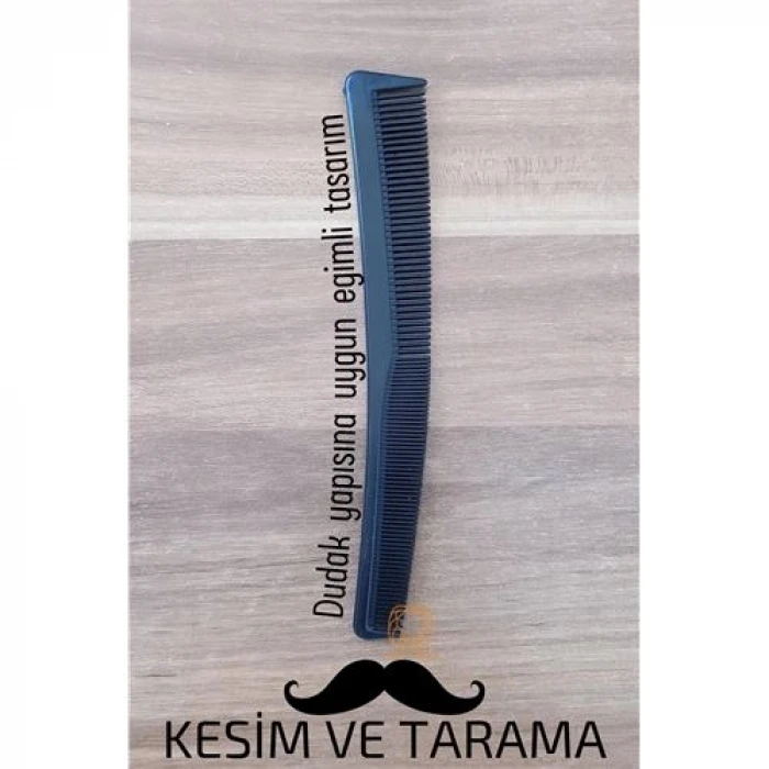 retroieg™ Bıyık Kesim ve Tarama Tarağı Eğimli Bıyık Tarağı