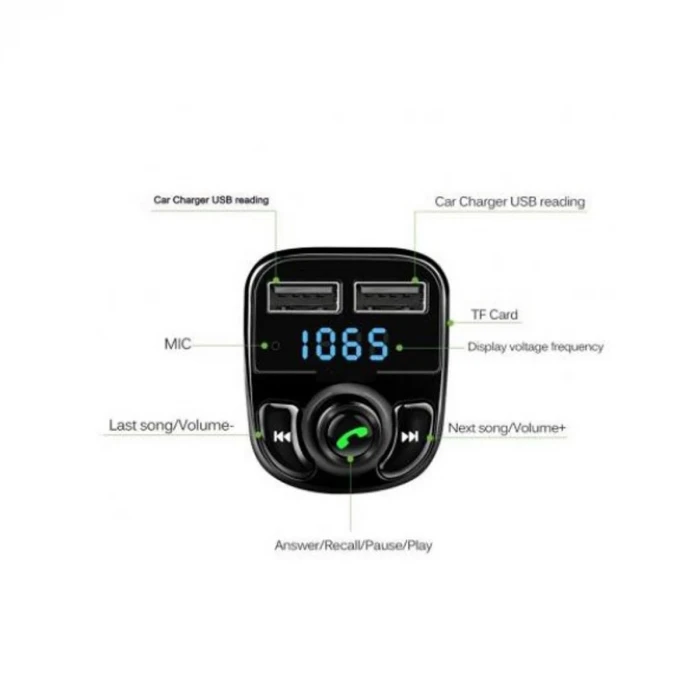 ieg™ Bluetooth Fm Transmitter Car X8