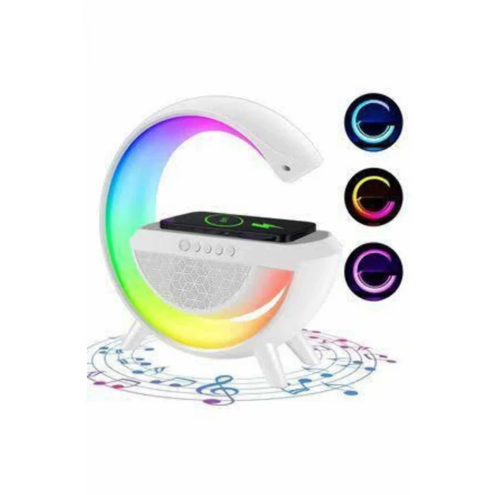 ieg™ Bluetooth Hoparlör G Şekli Atmosfer Akıllı Rgb Lamba Wireless Kablosuz Şarj