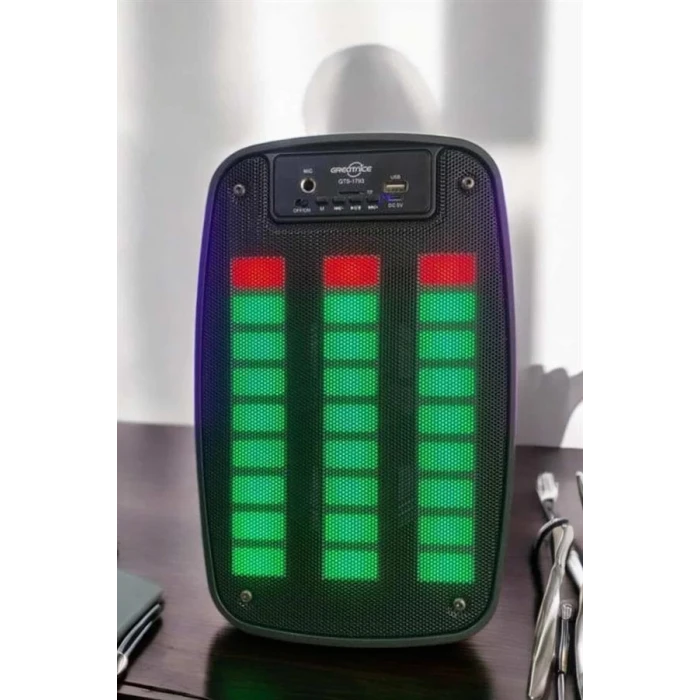 ieg™ Bluetooth  Hoparlör Mikrofonlu Speaker Taşınabilir Şarjlı