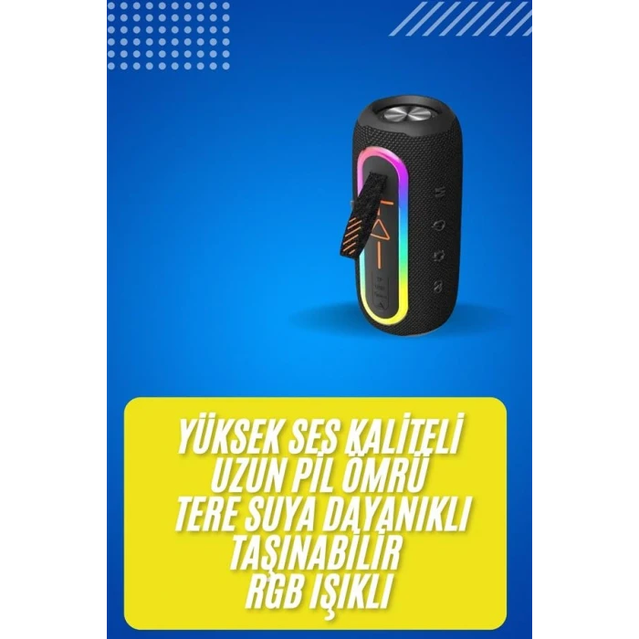 ieg™ Bluetooth Hoparlör Usb Şarjlı Uzun Pil Ömrü Android Ve İos Uyumlu Renkli