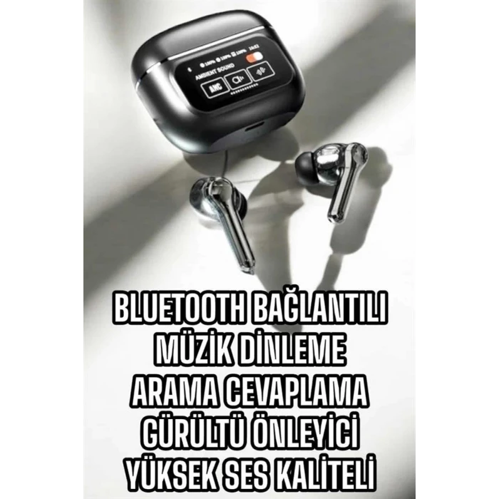 ieg™ Bluetooth Kulaklık Kablosuz Ekranlı ANC/ENC Destekli Dokunmatik