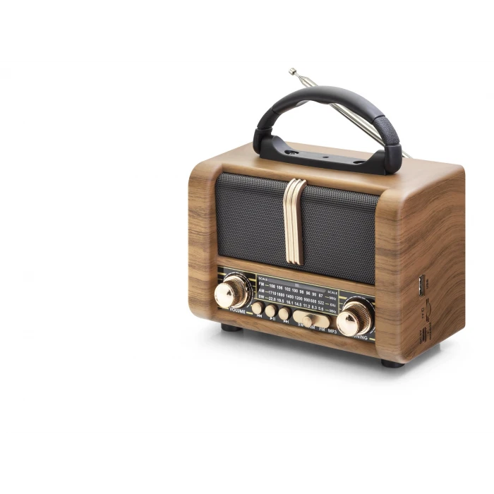 ieg™ Bluetooth Nostaljik Hoparlör Fm 16.6 X 9.4 X 12.5 Cm NS8107BT