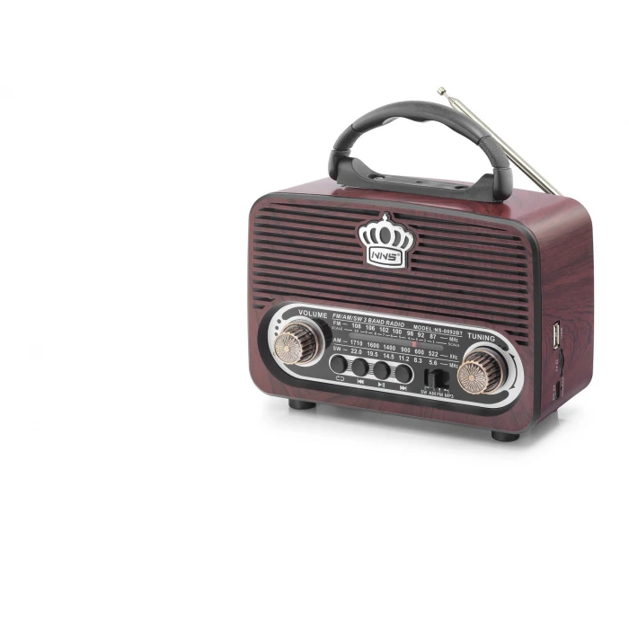 ieg™ Bluetooth Nostaljik Hoparlör Fm 18 X 9.6 X 13.8 Cm NS8092BT