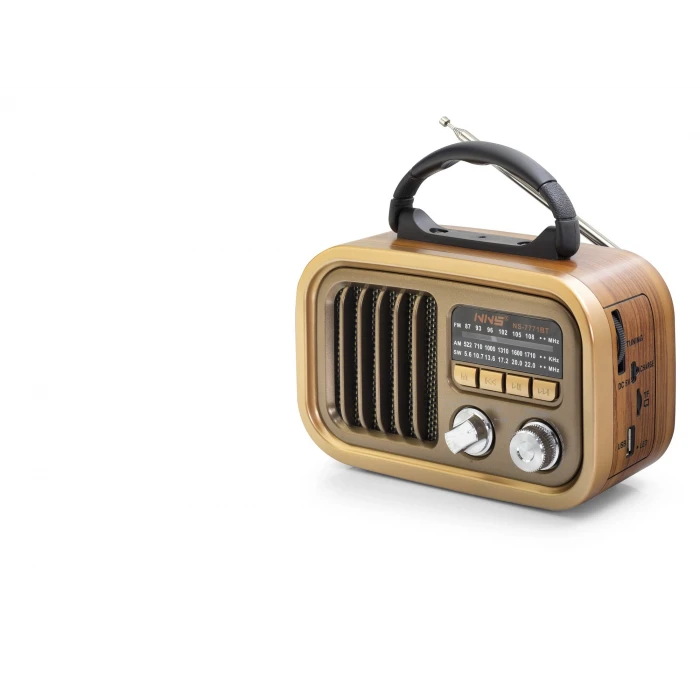 ieg™ Bluetooth Nostaljik Hoparlör Fm 18.4 X 8.9 X 13.4 Cm NS7771BT