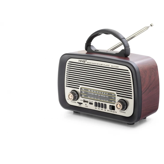 ieg™ Bluetooth Nostaljik Hoparlör Fm 20 X 10.2 X 14.5 Cm NS8128BT