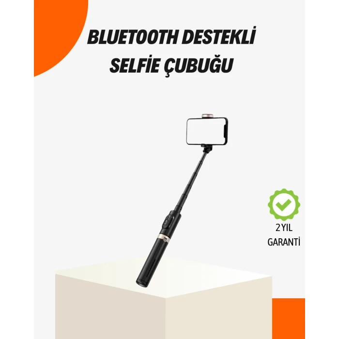 ieg™ Bluetooth’lu Işıklı Selfie Çubuğu – Katlanabilir, 130 cm