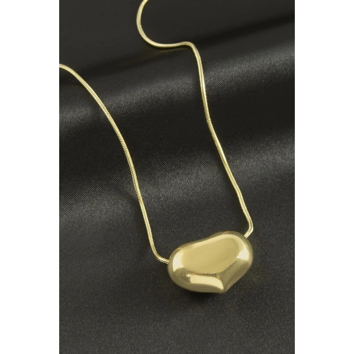 ieg™ Bombeli Kalp Lüks Çelik Kolye