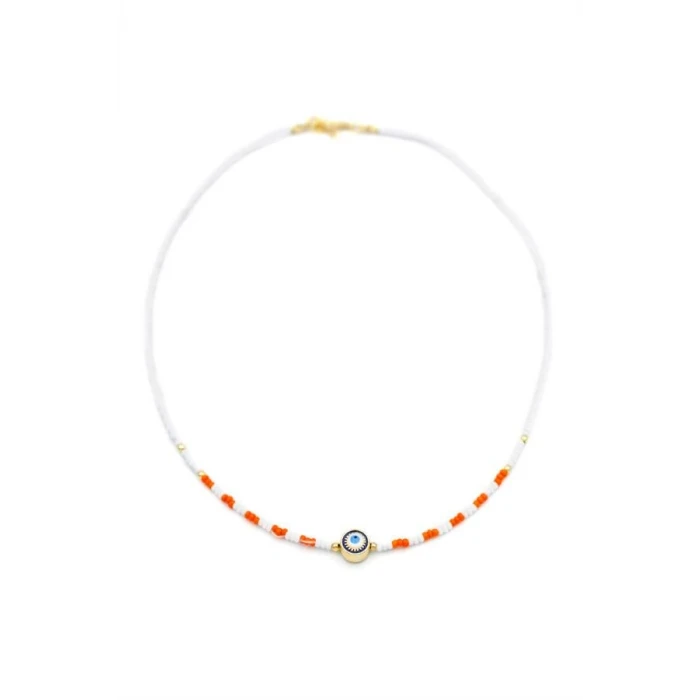 ieg™ Boncuk Göz Kolye - Beyaz