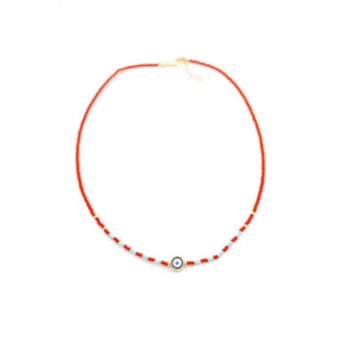 ieg™ Boncuk Göz Kolye - Kırmızı