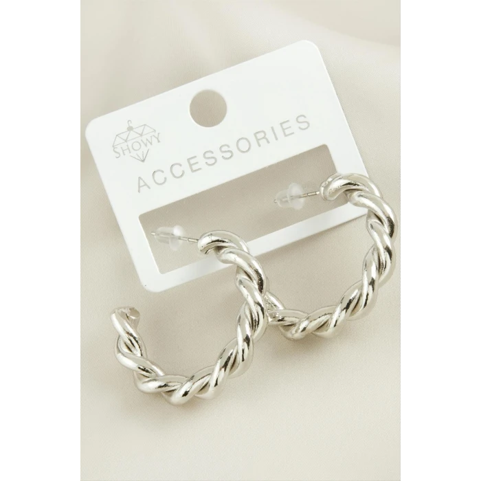 ieg™ Burgulu Trend Halka Metal Küpe