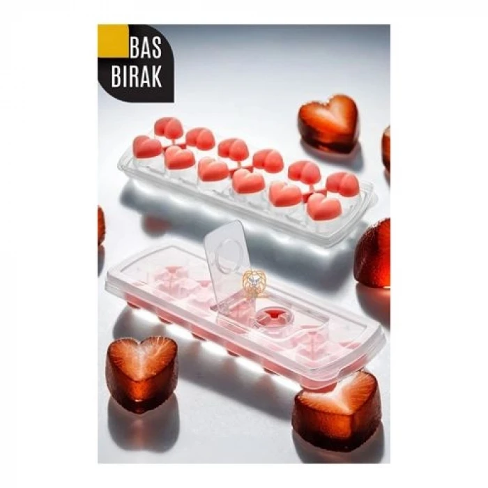 Buz Kalıbı - Bas-Bırak Kapaklı Silikon Buz Kalıbı 720630