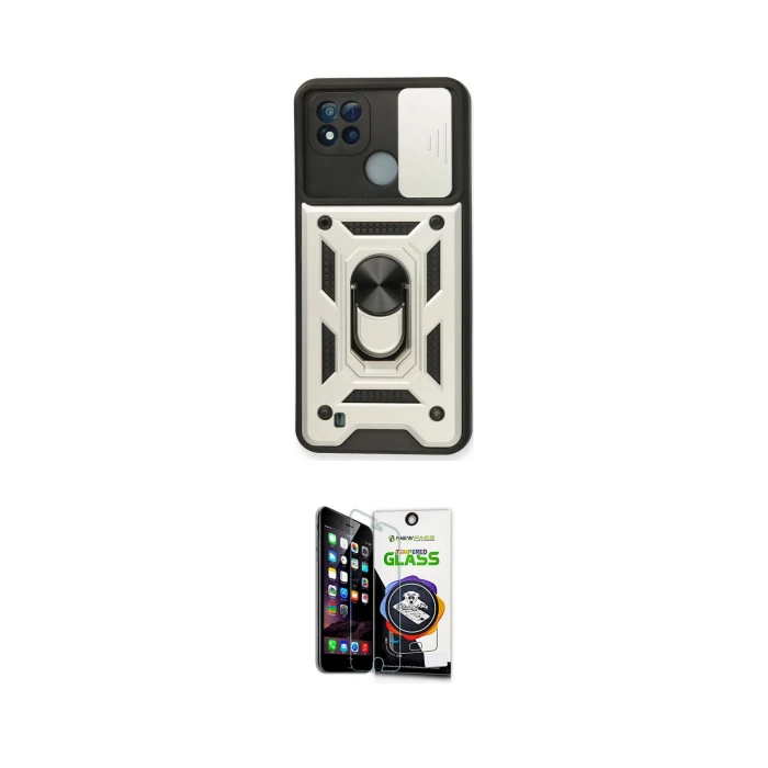 ieg™ C11 2021 Kılıf Ahenk Klasik - Şeffaf Temperli Cam Ekran Koruyucu