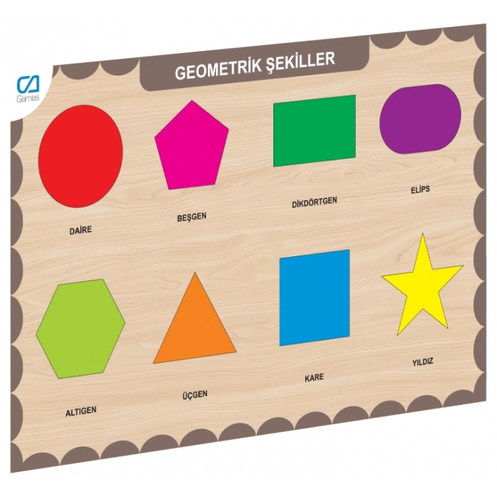 ieg™ CAAHS-3204 AHŞAP GEOMETRİK ŞEKİLLER BUL-TAK