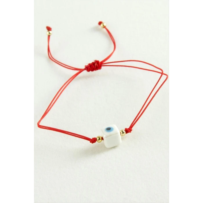 ieg™ Cam Boncuk Makrome İp Bileklik