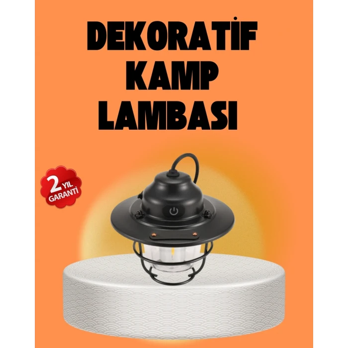 ieg™ Çam Kozalağı Şekilli Retro Kamp Gece Lambası