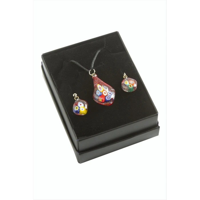 ieg™ Cam Sanatı Murano Kutulu Set Kolye