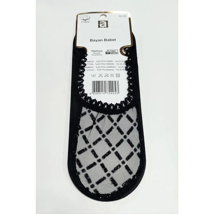 ieg™ Çarpı Dantel Babet Çorap