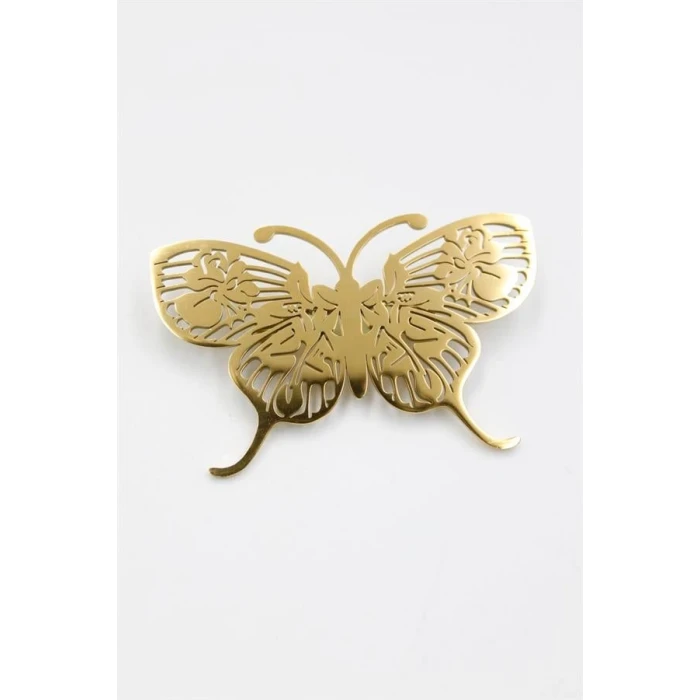 ieg™ Çelik Kelebek Broş - Altın