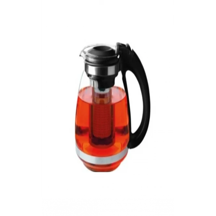İEG Çelik Süzgeçli Cam Çaycı Servis Demlik 1500 Ml. -7488