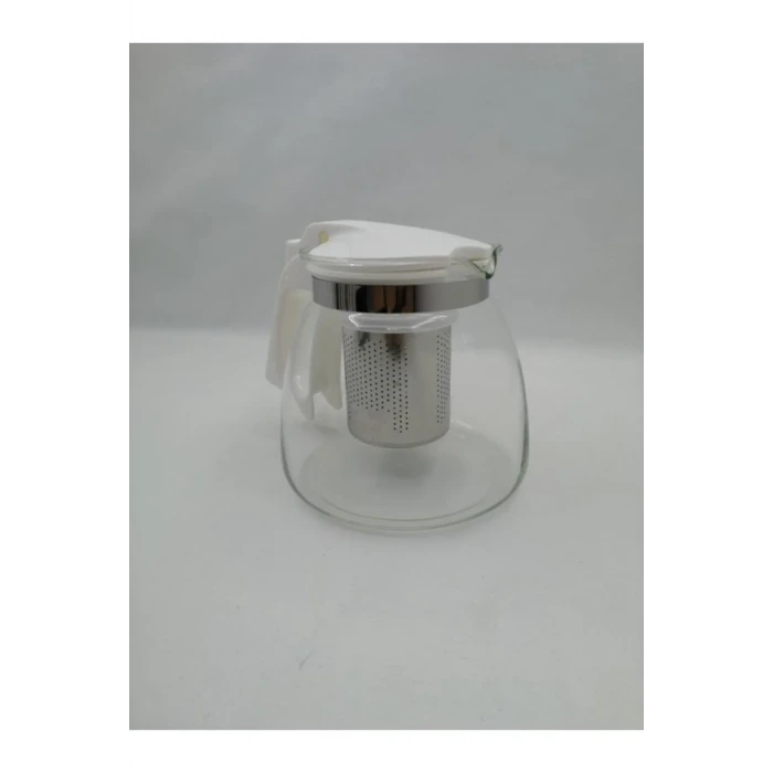 İEG Çelik Süzgeçli Cam Demlik 900 Ml. -8882