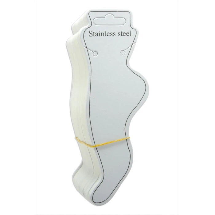 ieg™ Çelik Yazılı Kalın Halhal Kartı 100 Adet