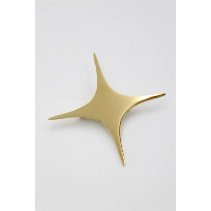 İEG Çelik Yıldız Broş - Altın