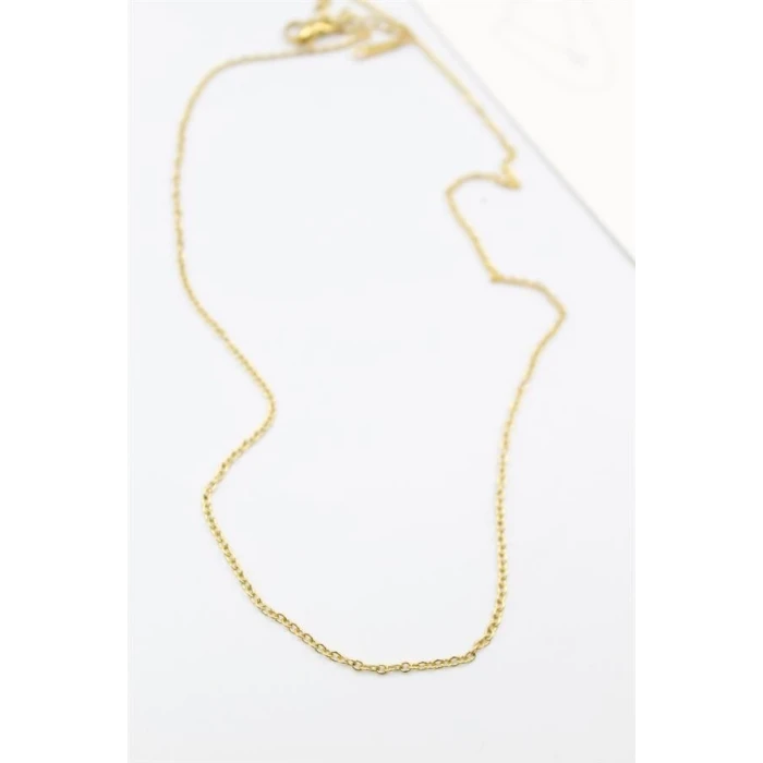 ieg™ Çelik Zincir Kolye - 45 cm - Altın