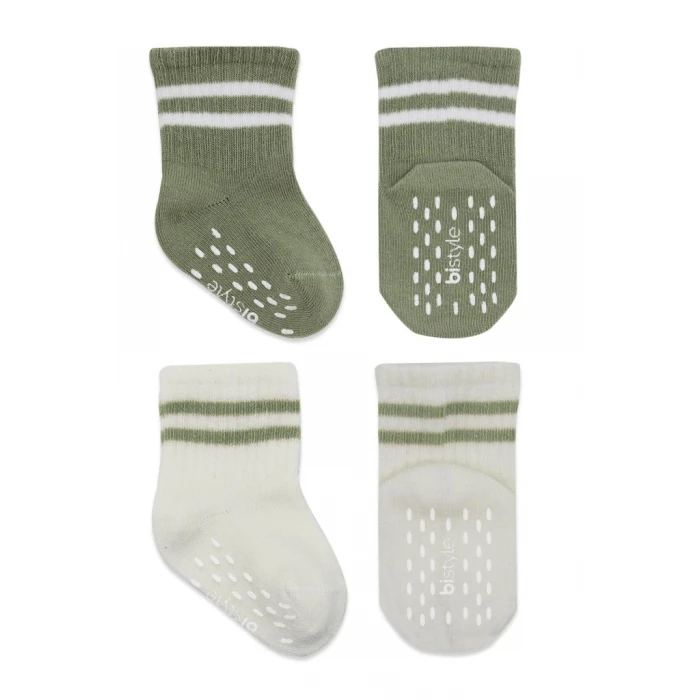 ieg™ Çemberli Kaymaz Soket Çorap 2Li BS10125 Nil Ekru