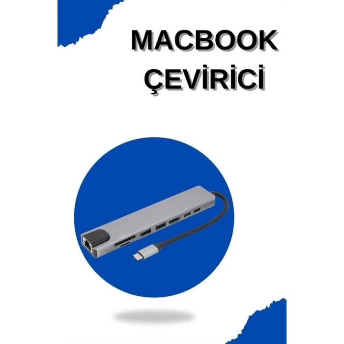 ieg™ Çevirici Dönüştürücü Adaptör Macbook 3 In 1 Type-C To Hdmı USB 3.0