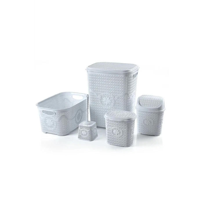 ieg™ Çeyiz Seti Rattan 5 Parça Örgülü Çeyiz Seti