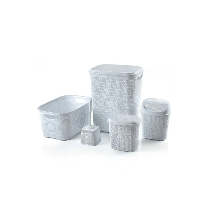 ieg™ Çeyiz Seti Rattan 5 Parça Örgülü Çeyiz Seti