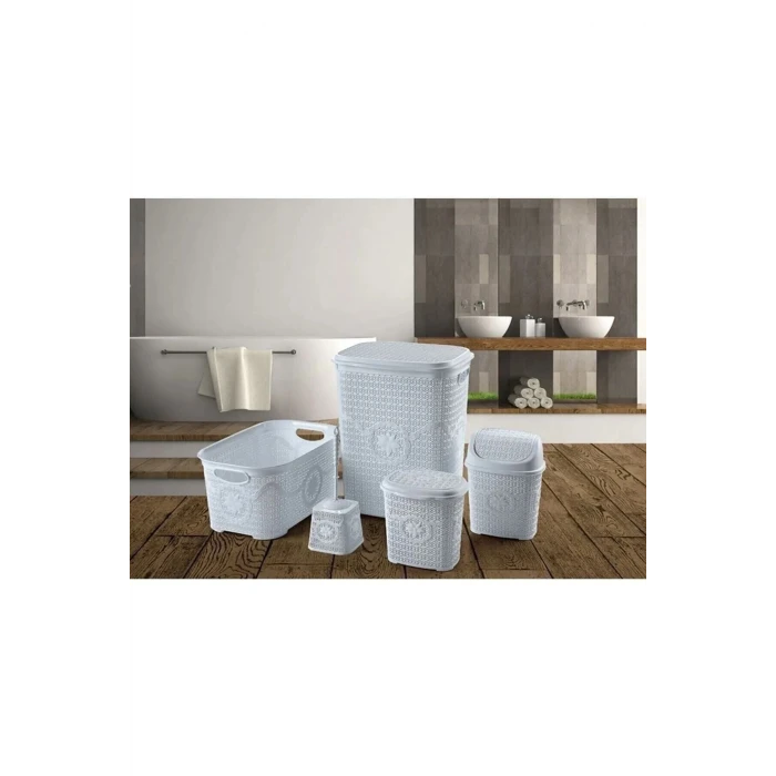 ieg™ Çeyiz Seti Rattan 5 Parça Örgülü Çeyiz Seti