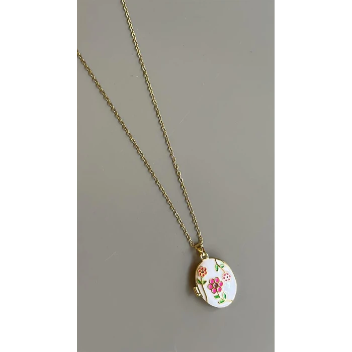 ieg™ Çiçek Kapaklı Kolye - Altın