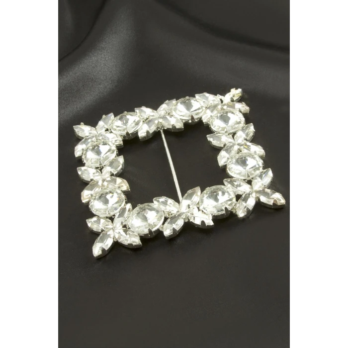 ieg™ Çiçek Kare Taşlı Kemer Tokası