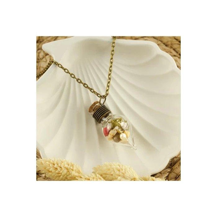 ieg™ Çiçek Karışık Fanus Canlı Kolye