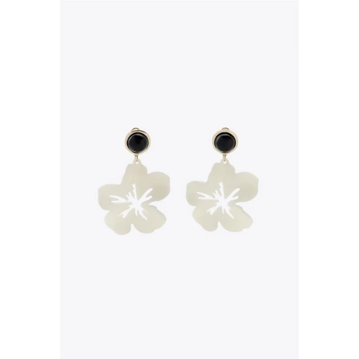 ieg™ Çiçek Küpe - Krem