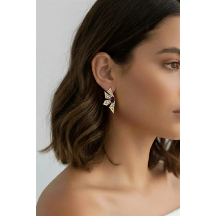 ieg™ Çiçek Küpe - Pembe