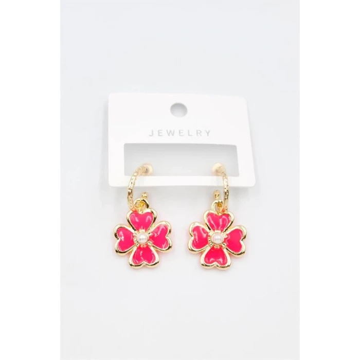 ieg™ Çiçek Küpe - Pembe