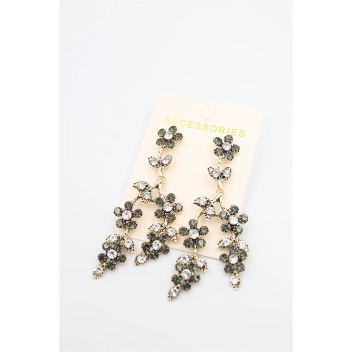 ieg™ Çiçek Küpe - Siyah