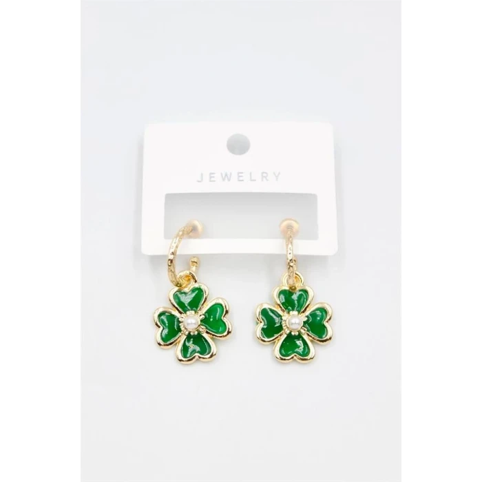 ieg™ Çiçek Küpe - Yeşil